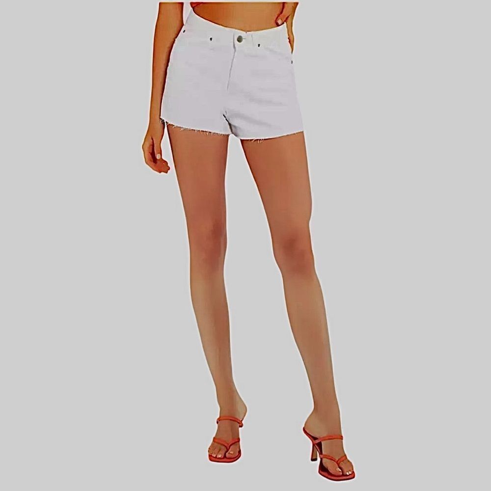 Favorite Daughter The Juni High Rise Cutoff Shorts size 27 white